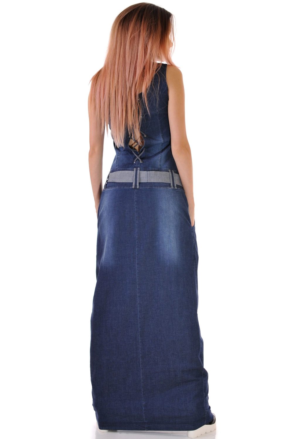 Дълга дънкова рокля-сукман Benito 1