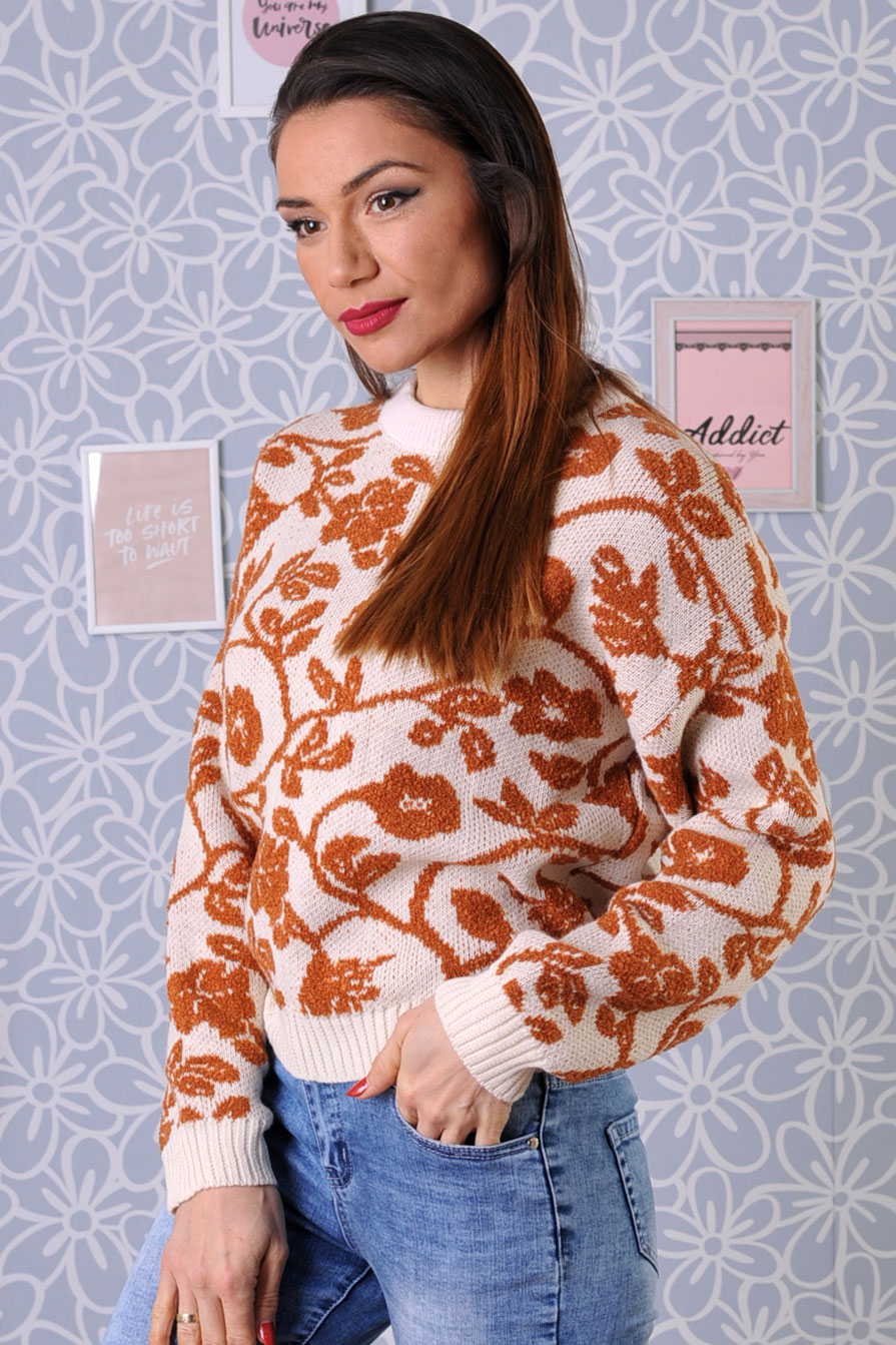 Дамски пуловер плетиво