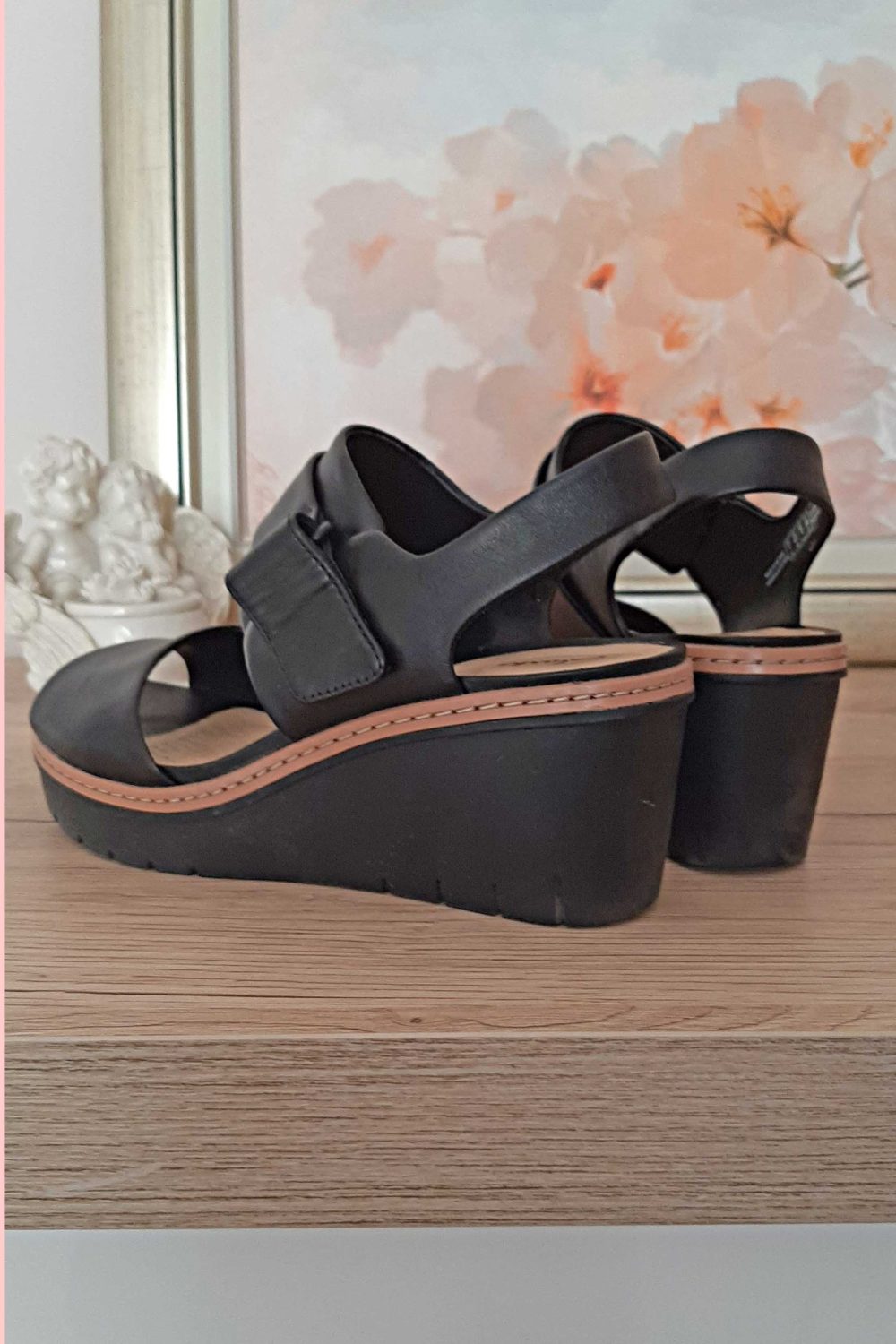 Сандали на платформа естествена кожа 37