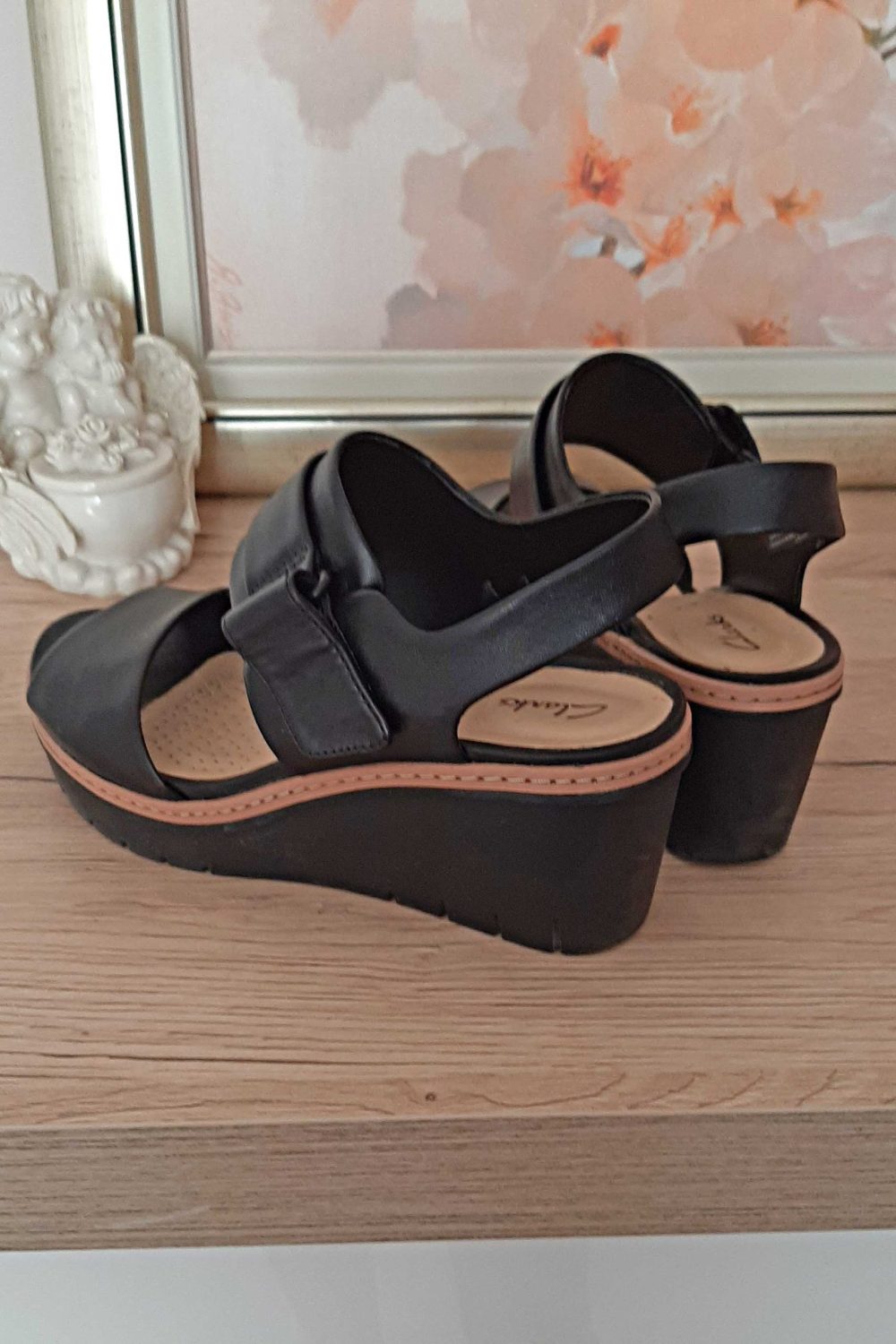 Сандали на платформа естествена кожа 37