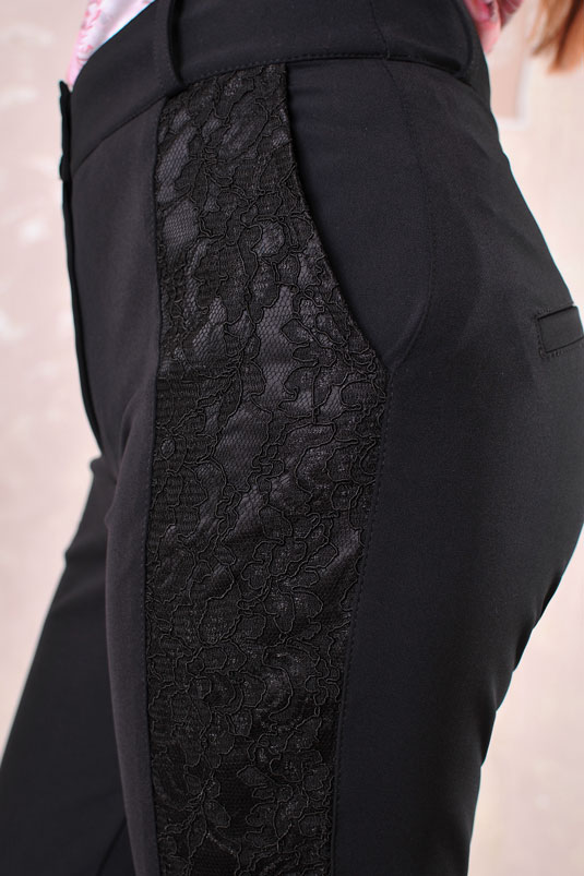 Дамски панталон Jadore Paris с дантелен кант