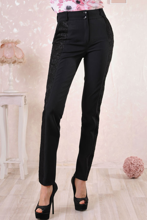 Дамски панталон Jadore Paris с дантелен кант