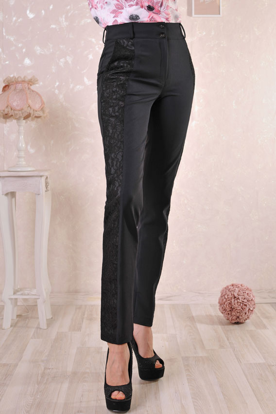 Дамски панталон Jadore Paris с дантелен кант