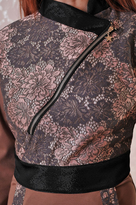 Спортна рокля Madona в кафяво