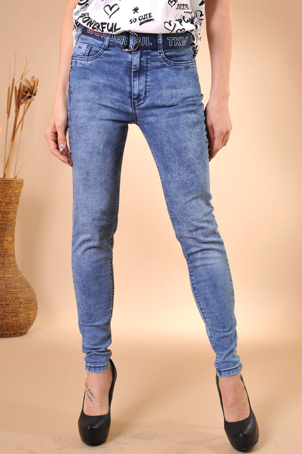 Дамски еластични дънки