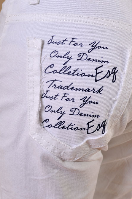 Дамски бели дънки