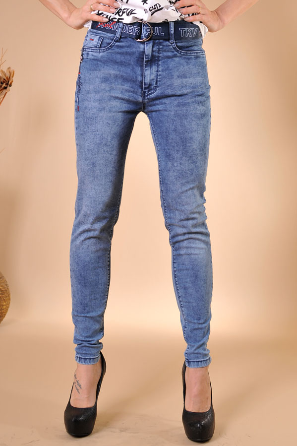 Дамски еластични дънки