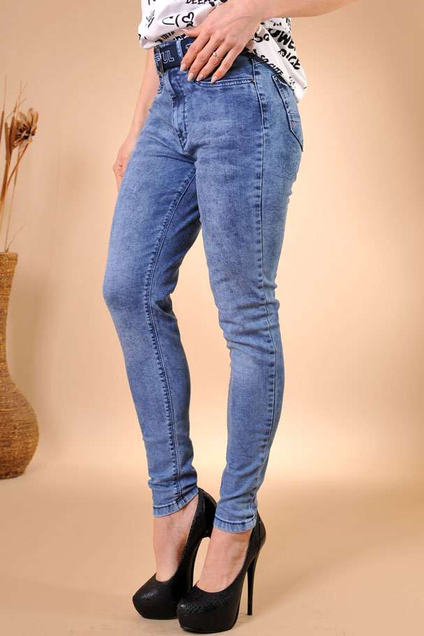 Дамски еластични дънки