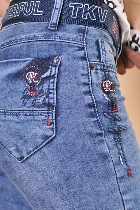 Дамски еластични дънки