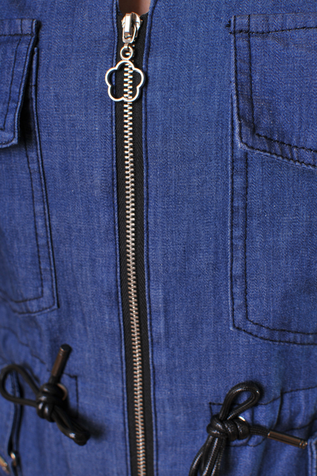 Blue Mood къс дънков гащеризон от памучен деним