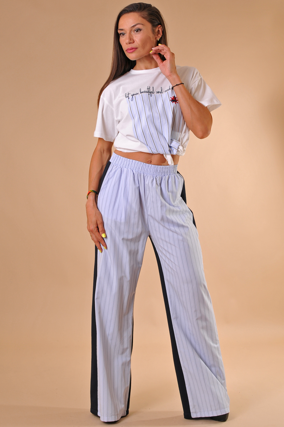 Дамски летен сет блуза и панталон