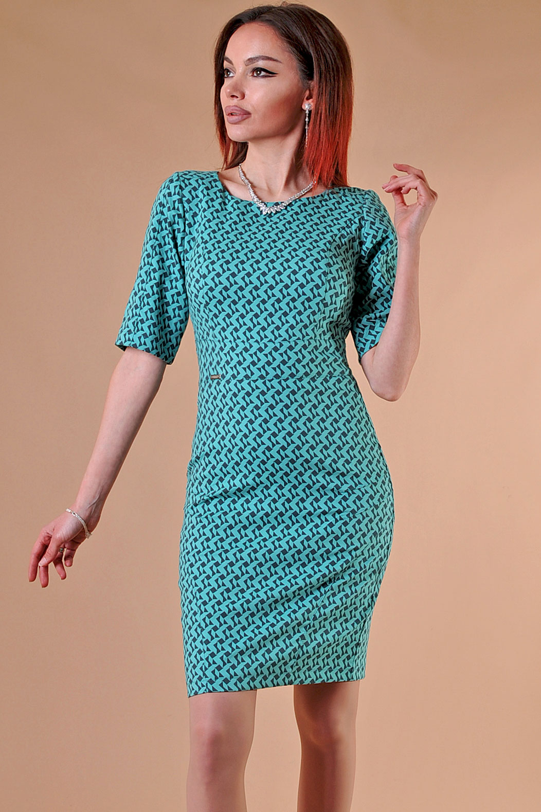 Ежедневна рокля Gaby зелен пипит