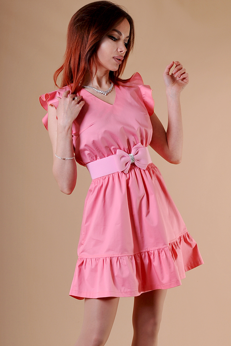 Розова лятна рокля Kandy